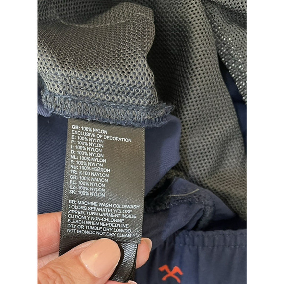 The North Face Swim Trunks Class V All Over Axe Print Lined Stretch Mens XL - Picture 11 of 15